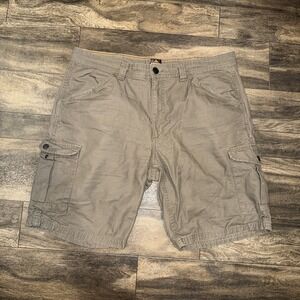 Ridgecut Toughwear Canvas Cargo Utility Shorts Workwear Men's Size 38 Brown